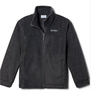 Columbia Charcoal Full-Zip Fleece Jacket